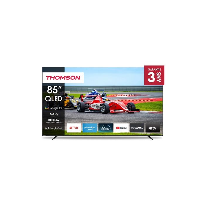 Thomson 85QG7S14 - TV QLED 85 (215 cm) - 4K 3840x2160 - 144Hz - HDR 10 - Google TV - 2xHDMI 2.1 + 2xHDMI 2.0