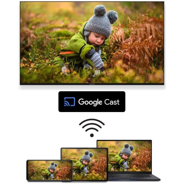 Thomson 100QG7S14 - TV QLED 100 (253 cm) - 4K 3840x2160 - 144Hz - HDR 10 - Google TV - 2xHDMI 2.1 + 2xHDMI 2.0