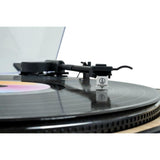 Platine tourne-disques - THOMSON TT300 - Tete de lecture Audio-Technica AT3600L - Bois et noir