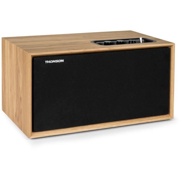 Enceinte résidentielle en bois - THOMSON - WS502 - Bluetooth 5.0, 100W, RCA, USB, AUX-IN