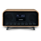 Radio-réveil Bluetooth - THOMSON - Vintage Cosy - 30W, Radio FM, Double alarme, Écran LCD, Chargeur USB-C, Alim. 230V