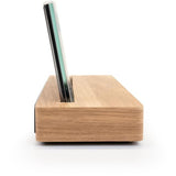 Réveil station météo - THOMSON - Bois clair - Affichage température, Hygrométrie, Double alarme, USB-C, Sonde sans fil