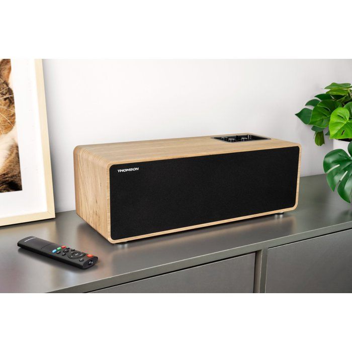 Enceinte bluetooth - THOMSON - Bois et noir