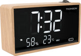 Radio réveil avec projection - THOMSON - Bois