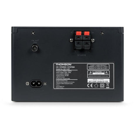 Micro Chaîne - THOMSON - Bluetooth - Radio - CD - MP3 - USB - DAB - Bois et noir