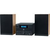 Micro Chaîne - THOMSON - Bluetooth - Radio - CD - MP3 - USB - DAB - Bois et noir