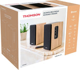 Set enceintes - THOMSON - 2 enceintes - Noir et bois