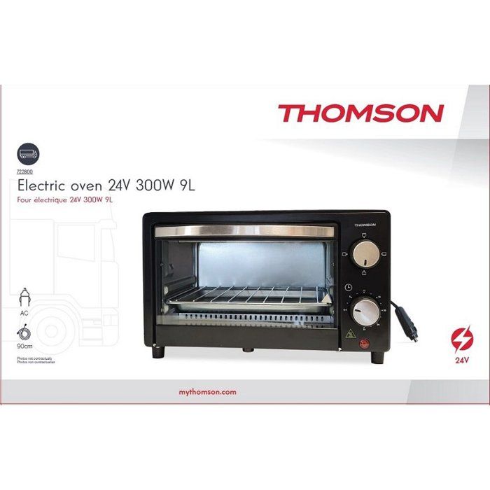 Four électrique - THOMSON - 24V 300W 9L, conçu pour cuire ou réchauffer vos repas lors de vos déplacements.