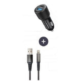 Pack chargeur + câble - THOMSON - Chargeur de voiture 60 W - Câble USB-A vers L 3A
