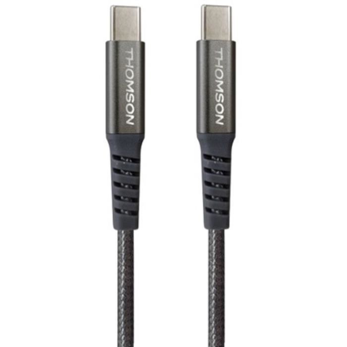 Câble - THOMSON - Charge & données - USB-C vers USB-C - 100 W - 1.5 m