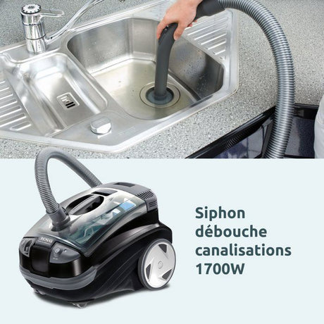 Aspirateur détacheur 2 en 1 - THOMAS Aquatic Onyx - 1700W max - 83 dB(A)