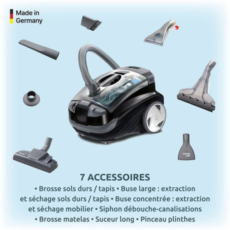 Aspirateur détacheur 2 en 1 - THOMAS Aquatic Onyx - 1700W max - 83 dB(A)