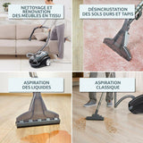 Aspirateur détacheur 2 en 1 - THOMAS Aquatic Onyx - 1700W max - 83 dB(A)