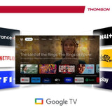 THOMSON 55UG4S14 - TV LED 55 (139 cm) - 4K UHD 3840x2160 - HDR 10 - Google TV - 2xHDMI 2.1 + 2xHDMI 2.0