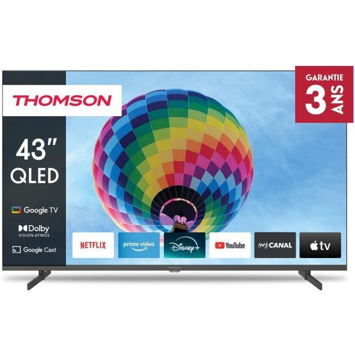 THOMSON 43QG4S14 - TV QLED 43 (109 cm) - 4K 3840x2160 - HDR 10 - Google TV  - 2xHDMI 2.1 + 2xHDMI 2.0