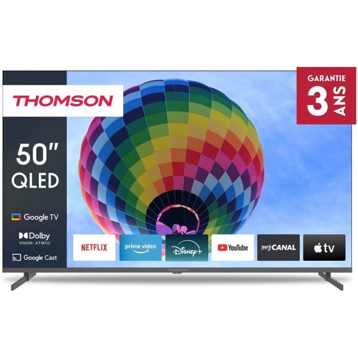 THOMSON 50QG4S14 - TV QLED 50 (126 cm) - 4K 3840x2160 - HDR 10 - Google TV - 2xHDMI 2.1 + 2xHDMI 2.0