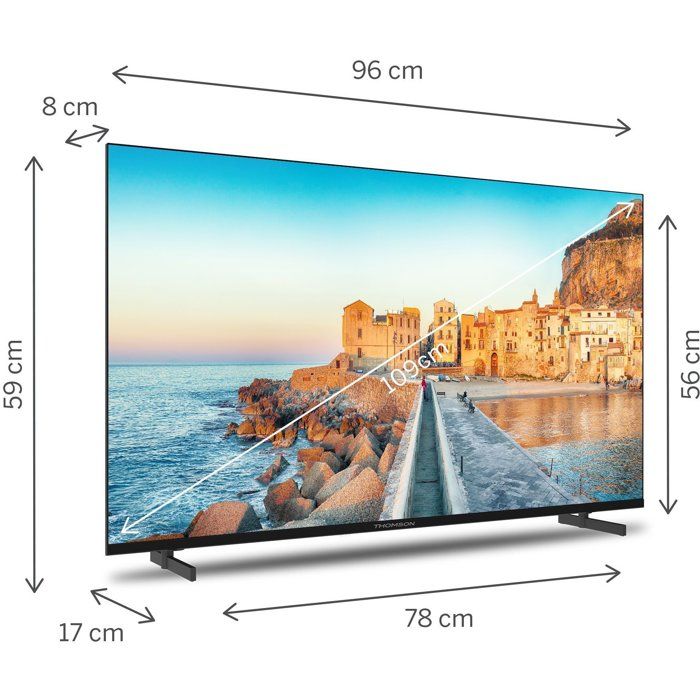 Thomson 43FG2S15 - TV LED 43 (109 cm) - Full HD 1920x1080 -  Google TV - 3xHDMI - WiFi