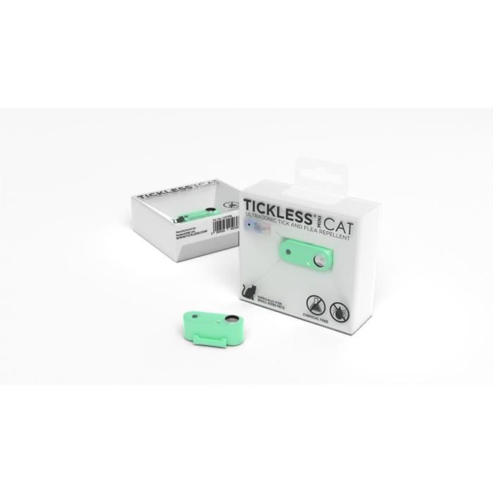 Répulsif ultrason chat - TICKLESS MINI CAT - Protection tiques et puces - Mentha Green