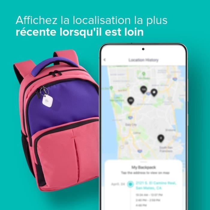 Tile Mate Porte clÈ connectÈ - Localisateur d'objet Bluetooth. PortÈe de 60 m