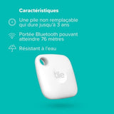 Tile Mate Porte clÈ connectÈ - Localisateur d'objet Bluetooth. PortÈe de 60 m