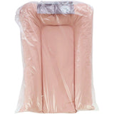Matelas a langer - TINEO - FLOCONS - PVC - Rose poudre