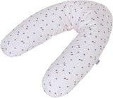 Coussin de maternité - TINEO - Jersey de coton - Ecru / Hérissons
