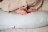 Coussin de maternité - TINEO - Jersey de coton - Vert d'eau / Étoiles