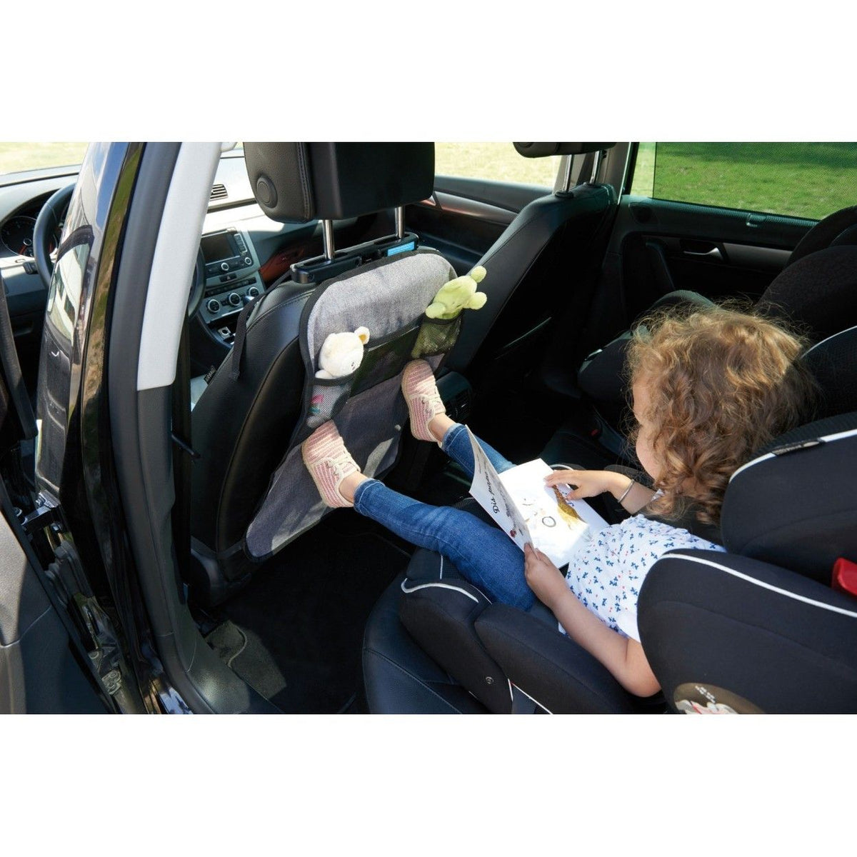 Protection De Siege Voiture TINEO Pour Bébé - Filet De Rangement - Fixation Universelle - 61x45cm