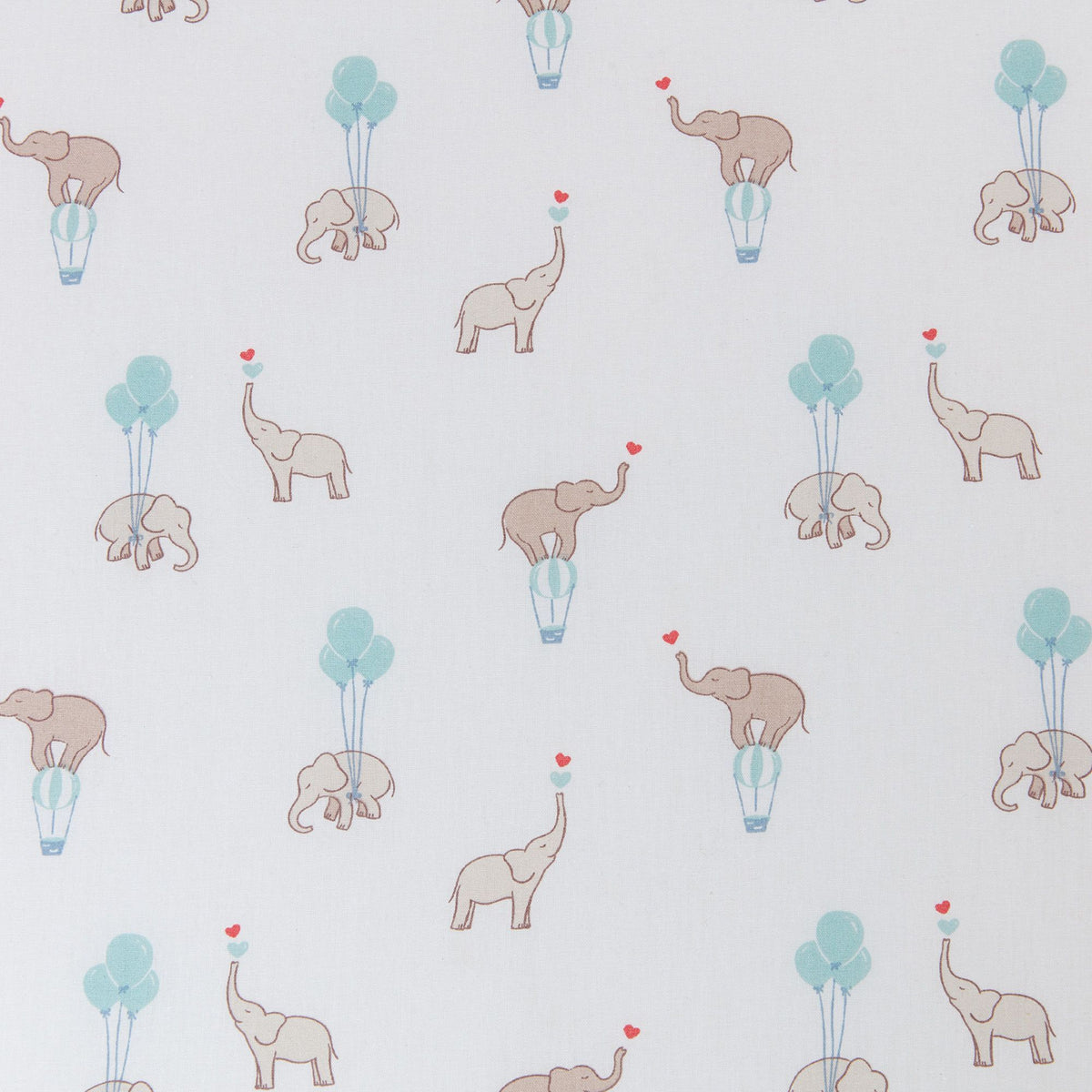 Matelas - CONFORT FUN - 60 x 120 cm - Ep. 8 cm - Blanc / Éléphants - TINEO