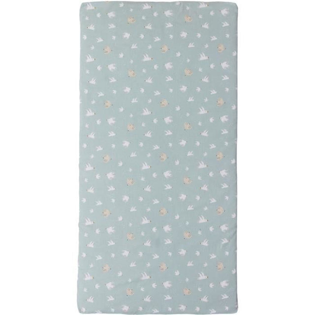 Matelas nomade Over the sea - 120 x 60 x 4 cm - Bleu - TINEO
