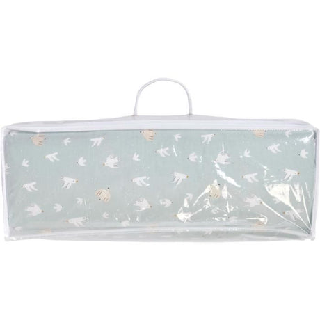 Matelas nomade Over the sea - 120 x 60 x 4 cm - Bleu - TINEO