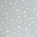 Matelas nomade Over the sea - 120 x 60 x 4 cm - Bleu - TINEO