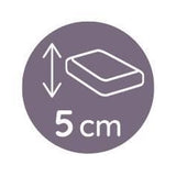 Matelas de berceau TINEO 80cmx40x5cm - Déhoussable - Fabriqué En France - Sans Traitement