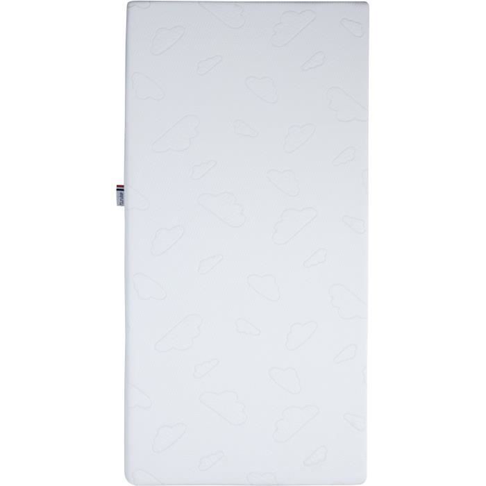 Matelas TINEO NUAGE - Déhoussable - 60x120x10 cm