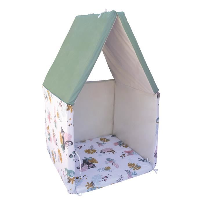 TINEO Maxi Tapis Malin Jungle Buddies 5 en 1 - Evolutif - Déhoussable - 180x200 cm - Nouvelle collection