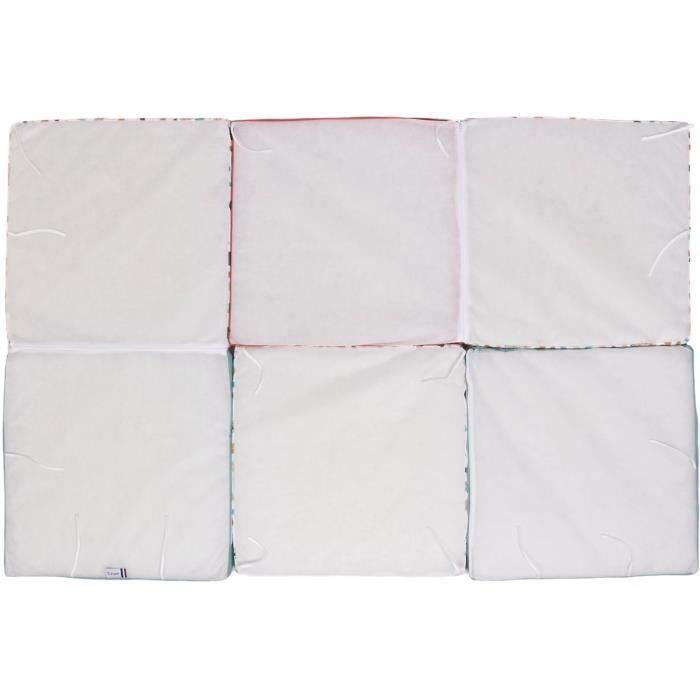 Maxi tapis d'éveil Malin - TINEO - Tapis évolutif 5-en-1 - 180 x 120 cm - Géométrique / Animaux rigolos