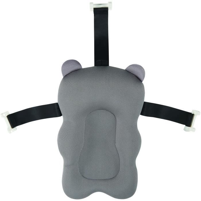 TINÉO - Coussin De Bain Bébé, Siege de Bain Bébé, Systeme d'Attache Universel, Accroche Pour Séchage Rapide, 0-6 mois