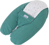 Coussin de maternité 3-en-1 - TINEO - MULTIRELAX - Tissu éponge - Vert / Pois