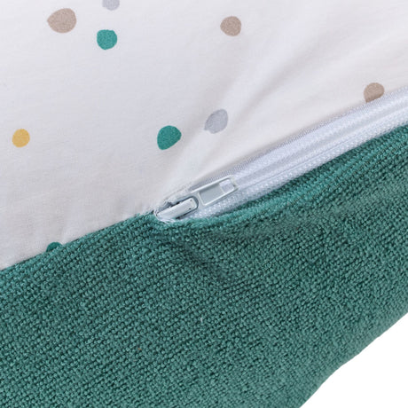 Coussin de maternité 3-en-1 - TINEO - MULTIRELAX - Tissu éponge - Vert / Pois