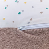 Coussin de maternité 3-en-1 - TINEO - MULTIRELAX - Tissu éponge - Noisette / Pois