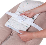 Coussin de maternité 3-en-1 - TINEO - MULTIRELAX - Tissu éponge - Noisette / Pois