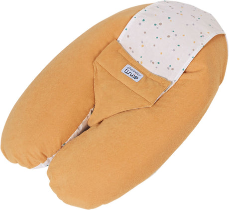 Coussin de maternité 3-en-1 - TINEO - MULTIRELAX - Tissu éponge - Jaune / Pois