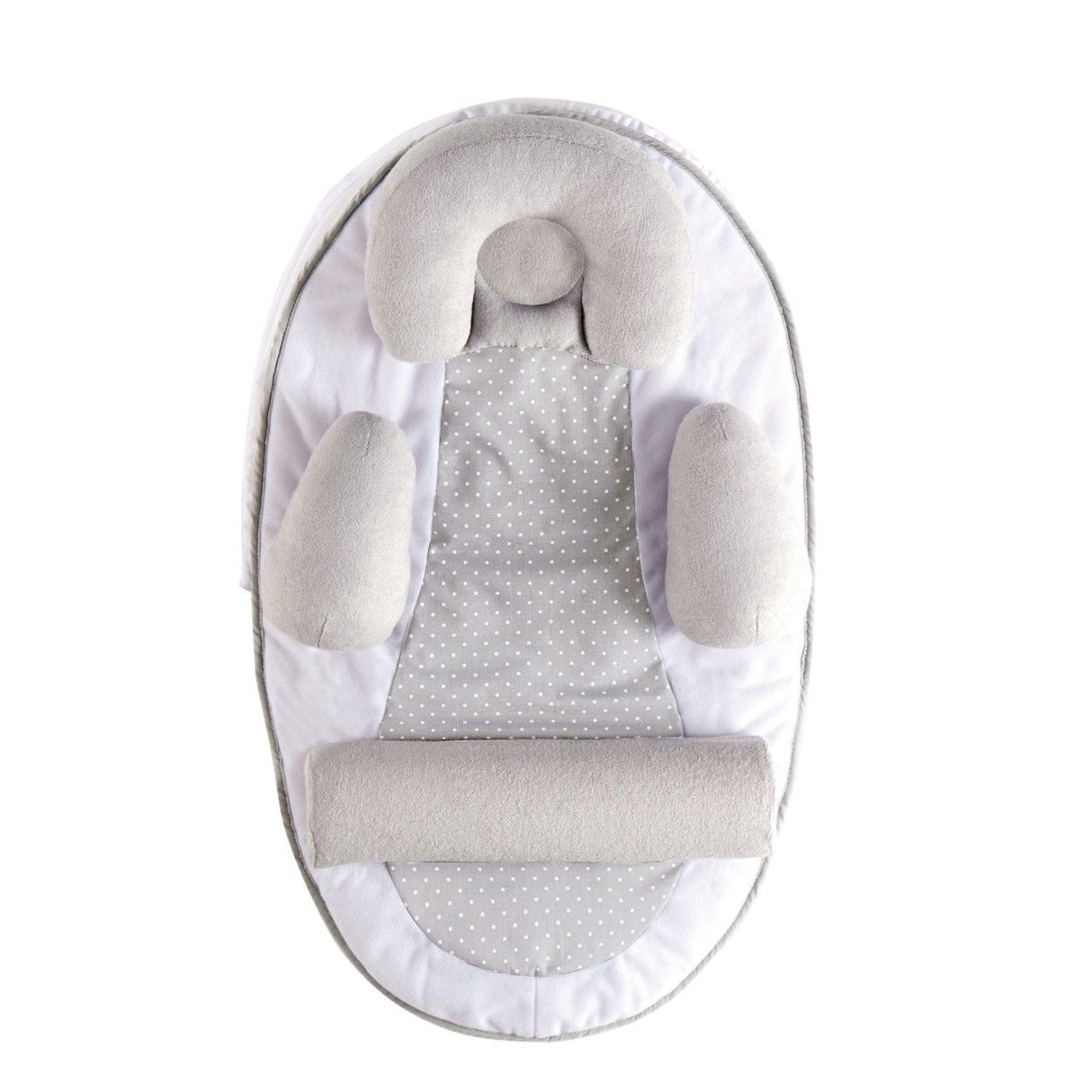 Cocon De Sommeil Bébé TINEO - Cale Bébé - Plan Incliné 10° - Évolutif - Ajustable - Amovible - 0-3 mois - Cale Tete Bébé - 58x40cm