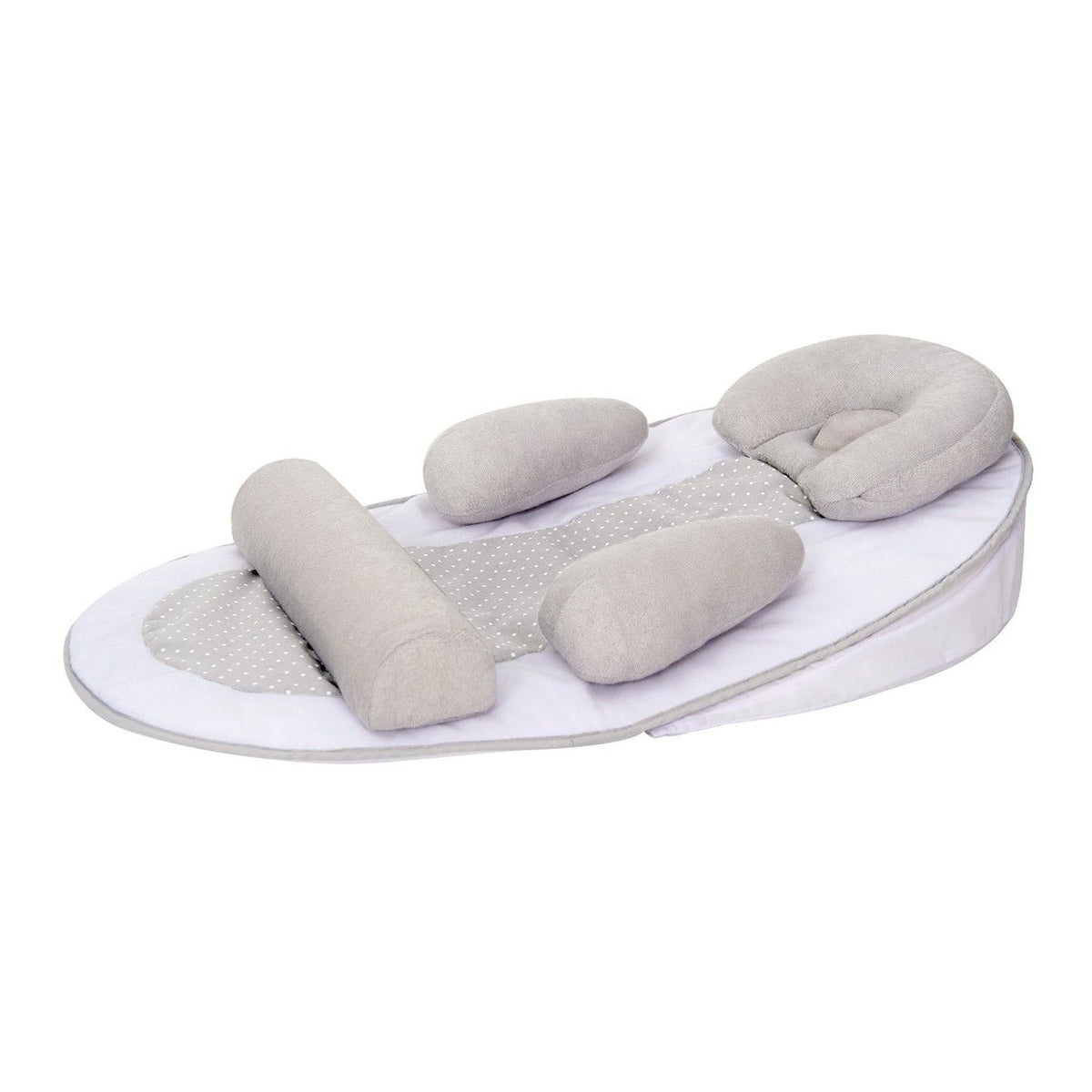 Cocon De Sommeil Bébé TINEO - Cale Bébé - Plan Incliné 10° - Évolutif - Ajustable - Amovible - 0-3 mois - Cale Tete Bébé - 58x40cm