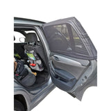 Pare soleil Voiture Bébé TINEO - 2 Housses Chaussettes - Ombrage 80% - Protection Chaleur - UV - Universelle - 50x80cm-80x110cm Noir