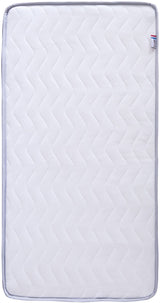 Matelas Climatisé TINEO 60x120x10cm - Matelas Bébé - Climatisé - 1 Face Été - 1 Face Hiver - Sans Traitement - Fabriqué En France