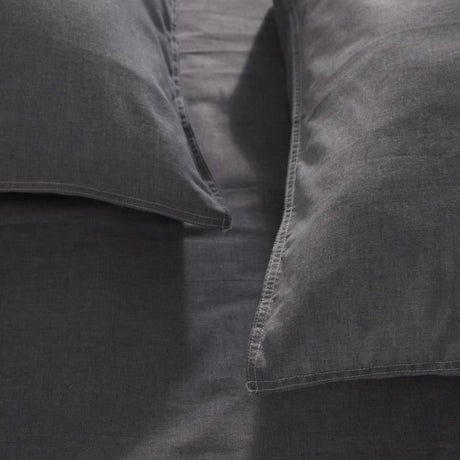 Housse de couette - TODAY - CHARME - Chambray - Gris foncé Capucine - 240 x 220 cm