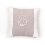 Coussin - TODAY - CHARME - Slub x Chambray x Broderie Berenice - 40 x 40 cm