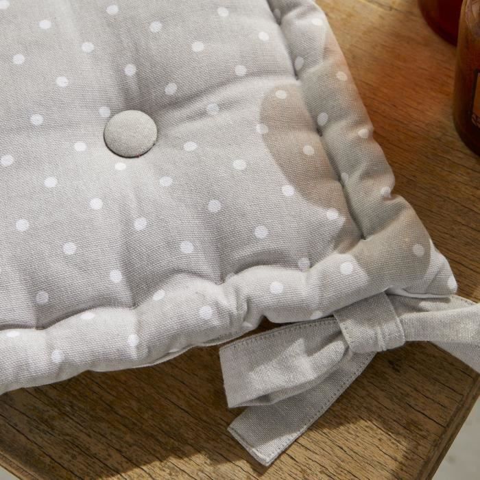 Assise matelassée - TODAY - CHARME - Imprimé Constance - 40 x 40 cm