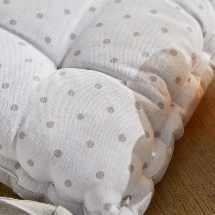 Assise matelassée - TODAY - CHARME - Imprimé Constance - 40 x 40 cm